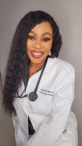 Dr. Amaette Okon, DNP, PMHNP-BC, psychiatric mental health nurse practitioner